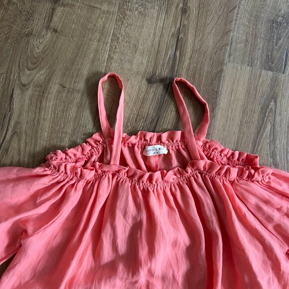 Sophie Rue Coral Top with Bell Sleeves Size M - Picture 8 of 12